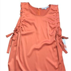 ANTONIO MELANI(Dillard's) Coral Haze Sleeveless DERRICK Blouse SZ SMALL